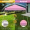 Costway 10x10ft Patio Outdoor Instant Pop-up Canopy Slanted Leg UPF50+ Sun Shelter
